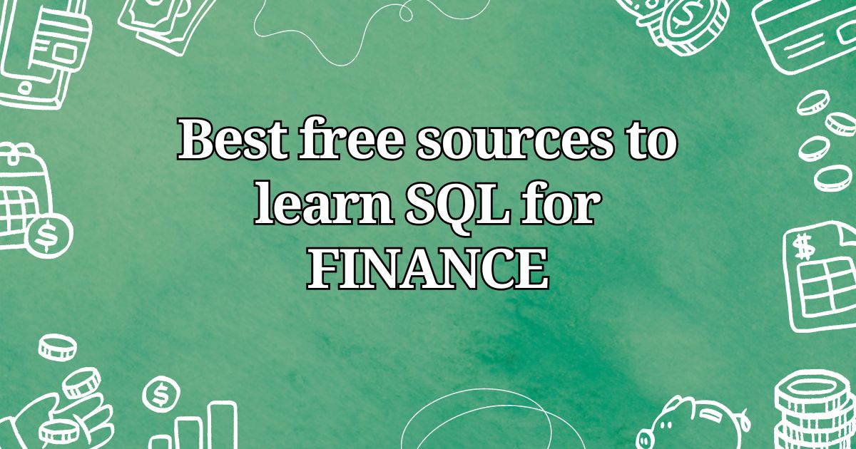 do financial analysts use sql